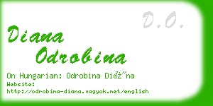 diana odrobina business card